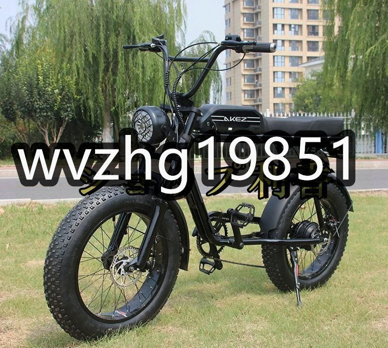 高品質(zhì)★ レトロな電動自転車E-BIKE ★20x4.0インチ ★48V★1500W★ 18Ah★ s3rx リチウム電池 モトクロス