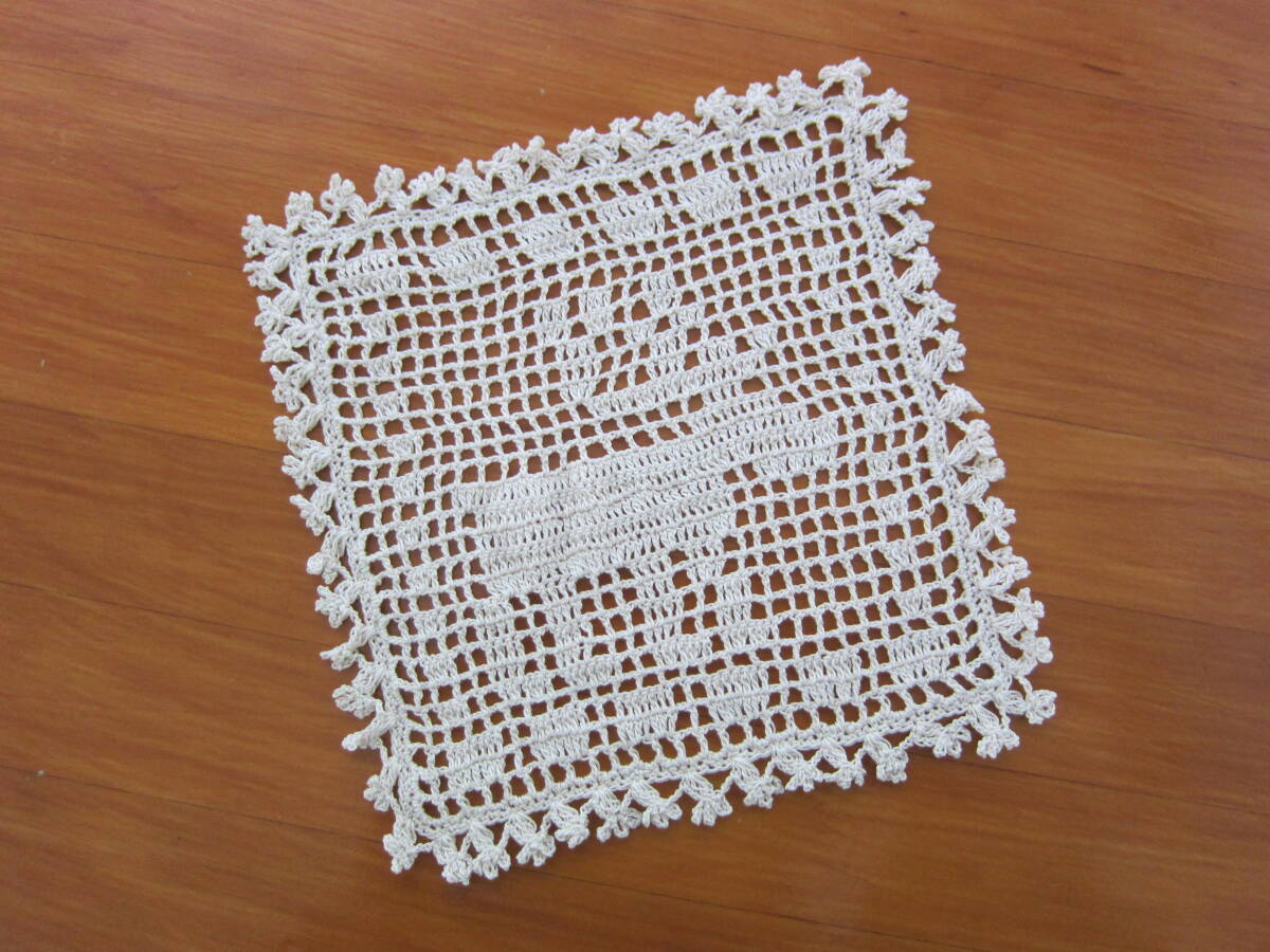 *** ハンドメイド レース編み ドイリー トナカイ 北欧 クリスマス　 ***_画像2