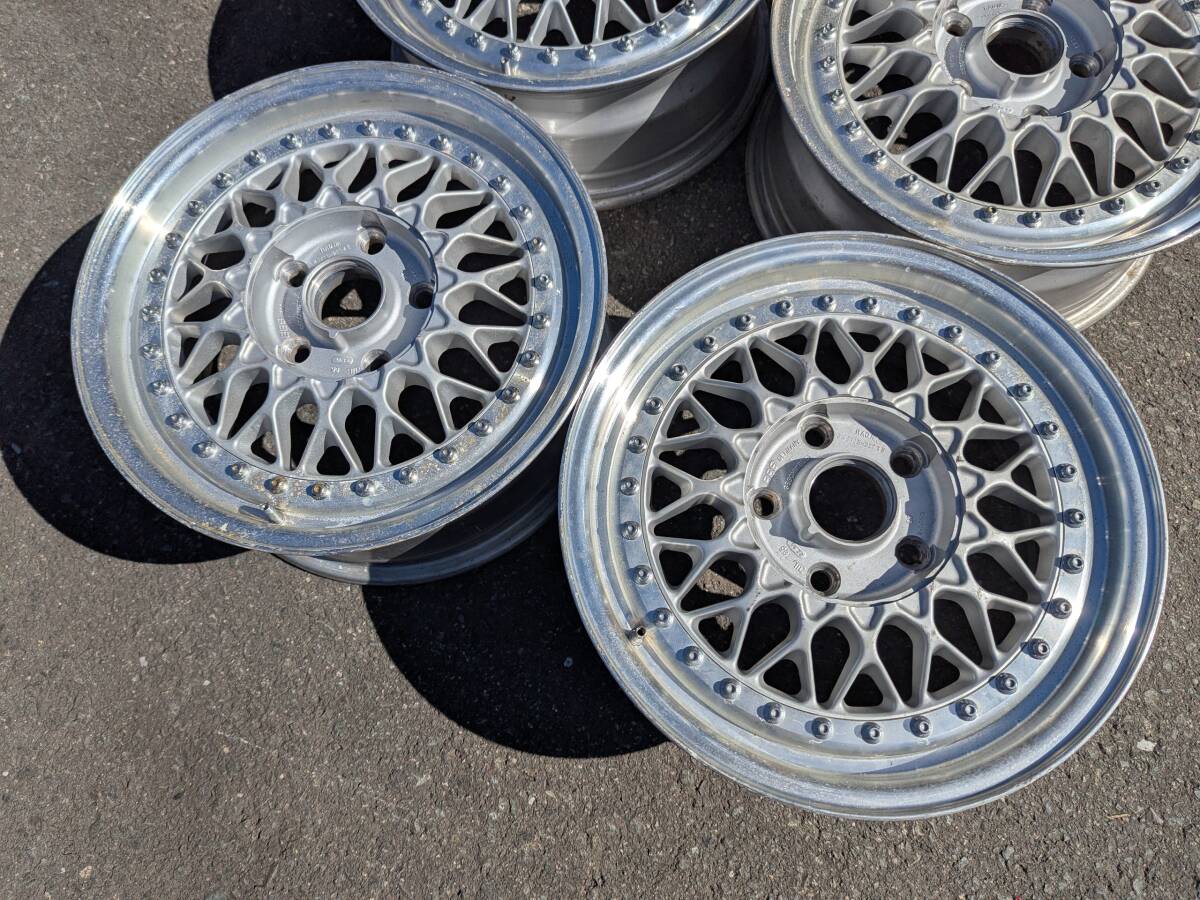 【4616】深リム BBS RS 15インチ 6.5J +45 PCD114.3 4本 RS224_画像2