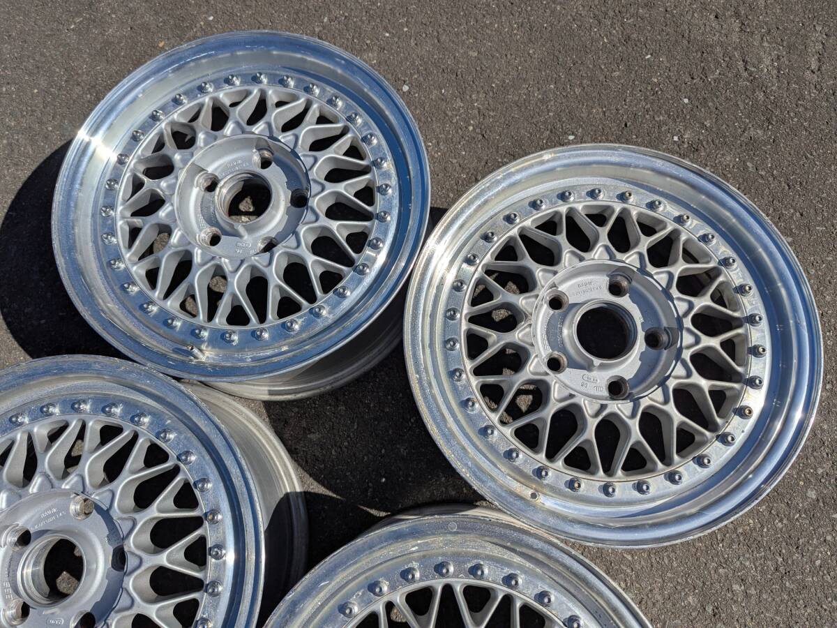【4616】深リム BBS RS 15インチ 6.5J +45 PCD114.3 4本 RS224_画像3