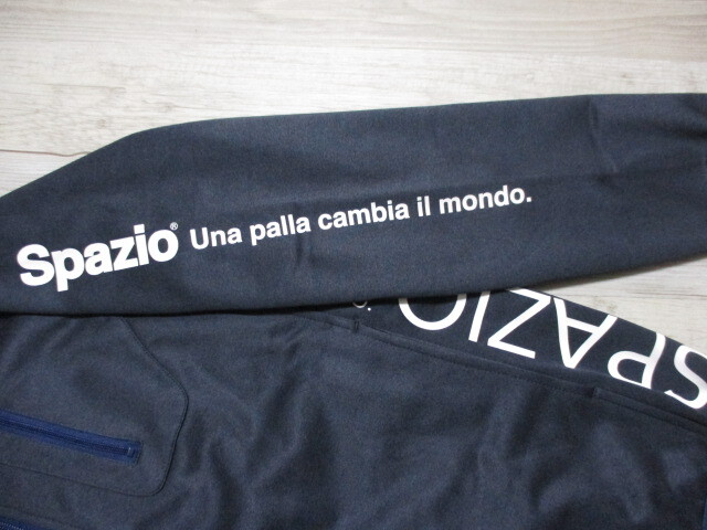 新品 男女兼用 140cm スパッツィオ Spazio スウェット ジップ パーカー 長袖 ジュニア キッズ 子供 私服 サッカー フットサル 紺 ネイビーB_画像8