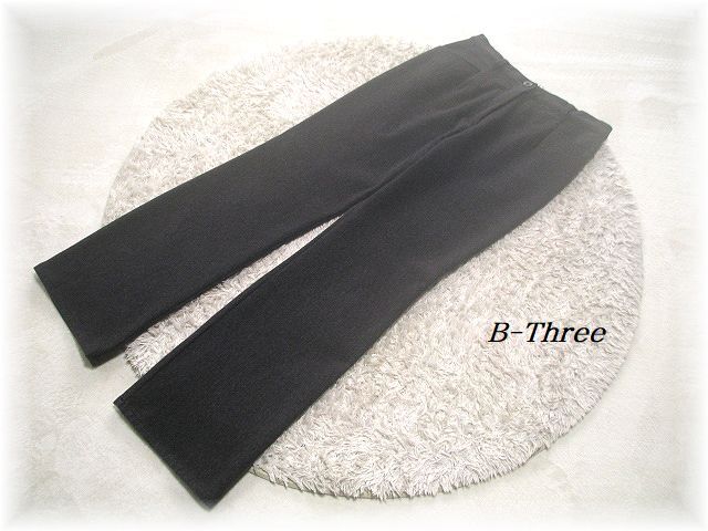 送料無料*ビースリー/B-Three*美脚ストレッチストレートパンツ/秋冬アイテム/ストレッチ/ウォッシャブル/34(11号)_画像1