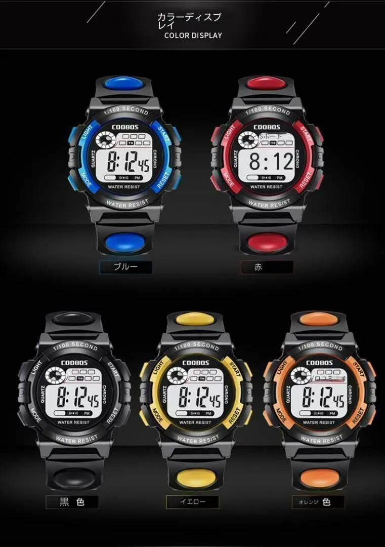 A7-1子供用デジタル腕時計キッズ用デジタルウォッチ防水スポーツブラック子ども用腕時計おしゃれシンプルかっこいいおすすめランキング_画像5