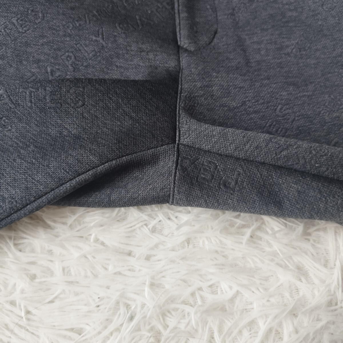 【美品 希少XL】 パーリーゲイツ ジョガーパンツ サイドロゴ エンボス 総柄 ストレッチ リング 6 大きいサイズ ゴルフウェア PEARLY GATES_画像4