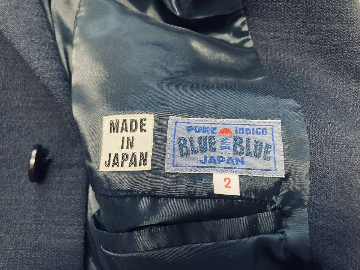 ★BLUE BLUE ウールジャケット ネイビー ブルーブルー_画像4
