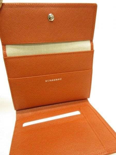 バーバリー BURBERRY★ロゴプレート付　レザー財布　ウォレット■箱付_画像7