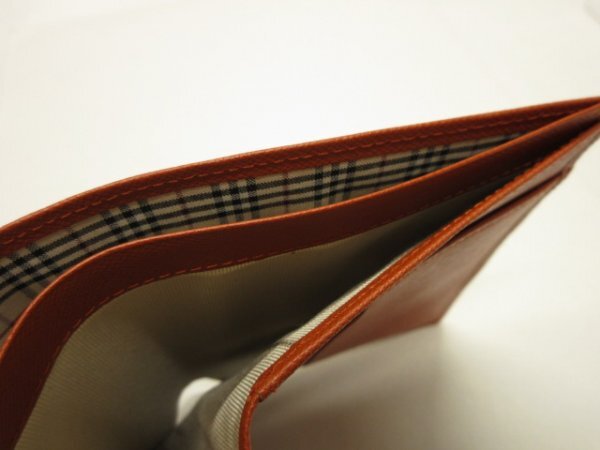 バーバリー BURBERRY★ロゴプレート付　レザー財布　ウォレット■箱付_画像9