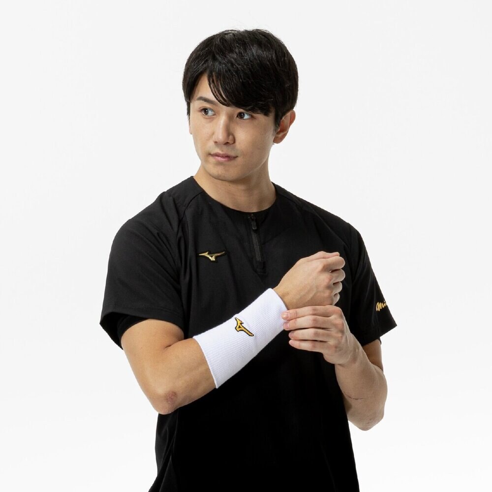激安!!新品 未使用 2025年秋冬新作!! ミズノプロ リストバンド(ストレートタイプ)ロング丈 17cm 1個入り ホワイト/12JYCY6101_画像4