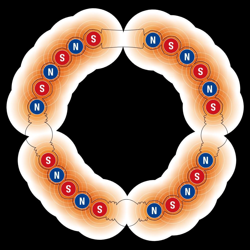 激安!!新品 未使用 NEW☆コラントッテ ループ LUCEα（ルーチェ アルファ)磁器と天然石の高スペック ブレスレット 18.5cm /DABAB2014_画像5