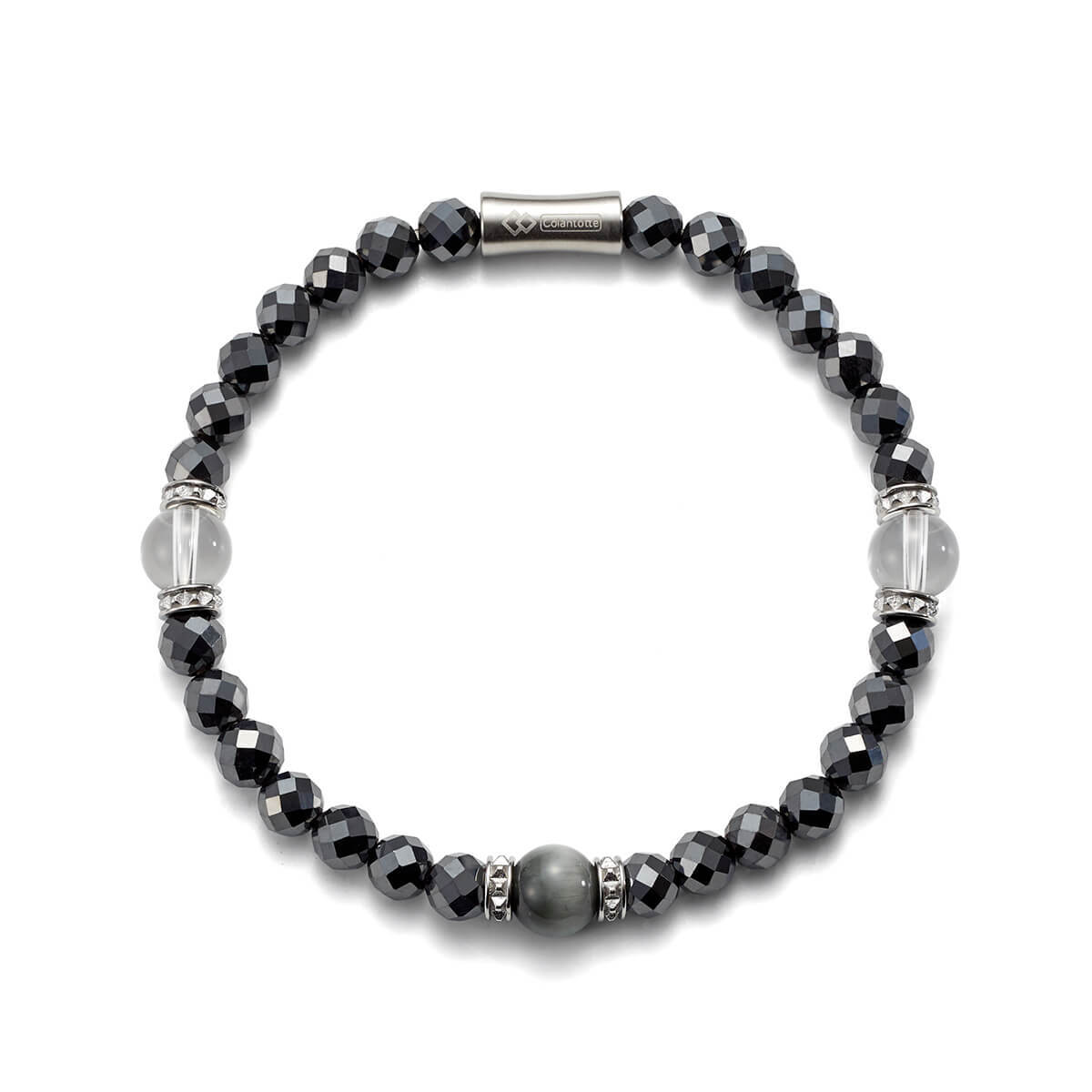 激安!!新品 未使用 NEW☆コラントッテ ループ LUCEα（ルーチェ アルファ)磁器と天然石の高スペック ブレスレット 18.5cm /DABAB2014_画像3