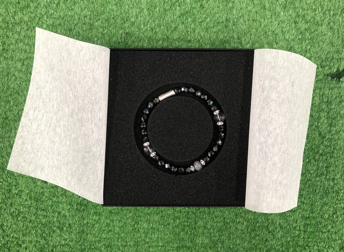 激安!!新品 未使用 NEW☆コラントッテ ループ LUCEα（ルーチェ アルファ)磁器と天然石の高スペック ブレスレット 18.5cm /DABAB2014_画像6