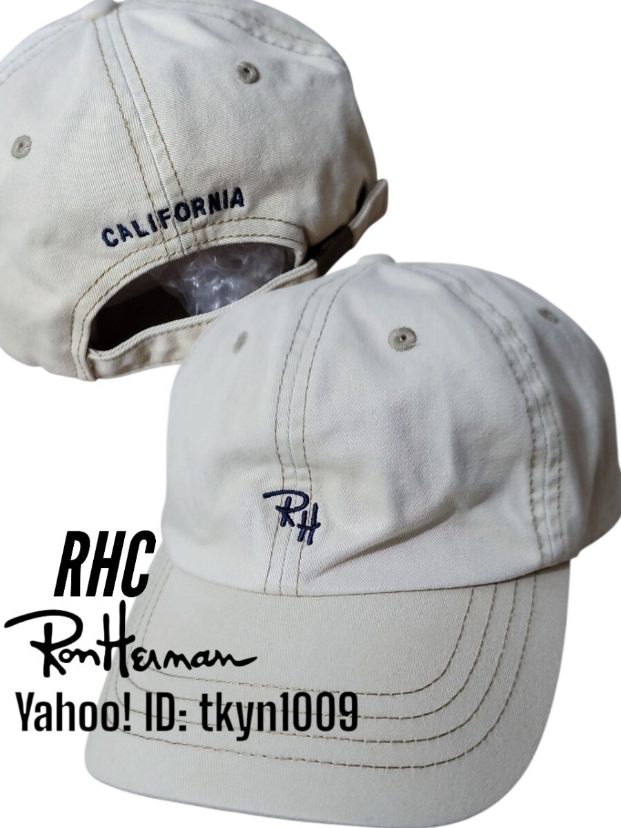 Ron Herman California ロンハーマン RH CALIFORNIA 刺繍 キャップ 帽子 男女兼用 ユニセックス RHC_画像1