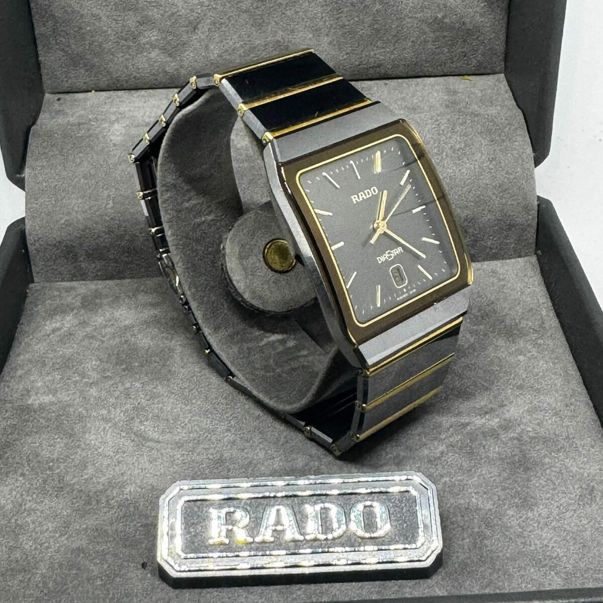 RADO ラドー DIASTAR ダイヤスター 12902663 33049890 SCRATCHPROOF WATERSEALED メンズ 腕時計 動作確認済み _画像3