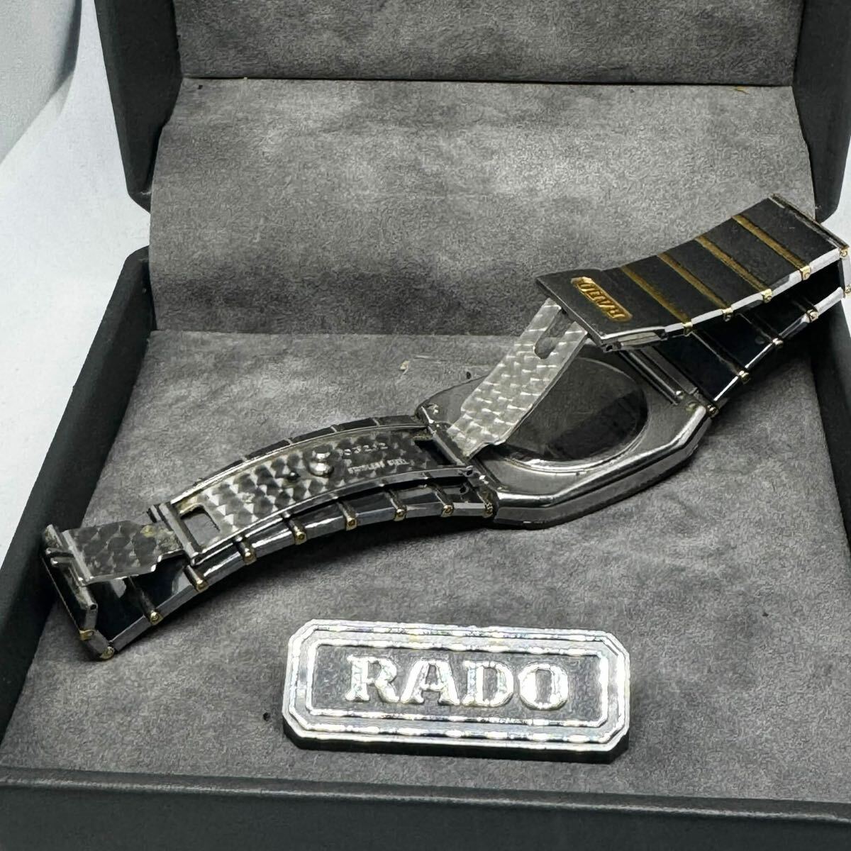 RADO ラドー DIASTAR ダイヤスター 12902663 33049890 SCRATCHPROOF WATERSEALED メンズ 腕時計 動作確認済み _画像6