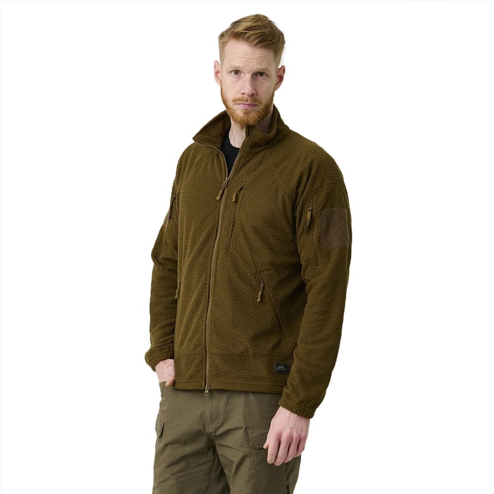 HELIKON-TEX ジャケット ALPHA TACTICAL JACKET グリッドフリース BL-ALT-FG [ コヨーテ / レギュラー/Lサイズ ]_画像1