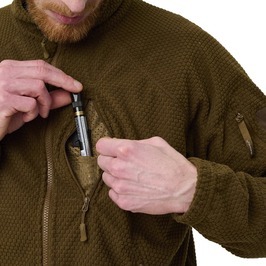 HELIKON-TEX ジャケット ALPHA TACTICAL JACKET グリッドフリース BL-ALT-FG [ コヨーテ / レギュラー/Lサイズ ]_画像4