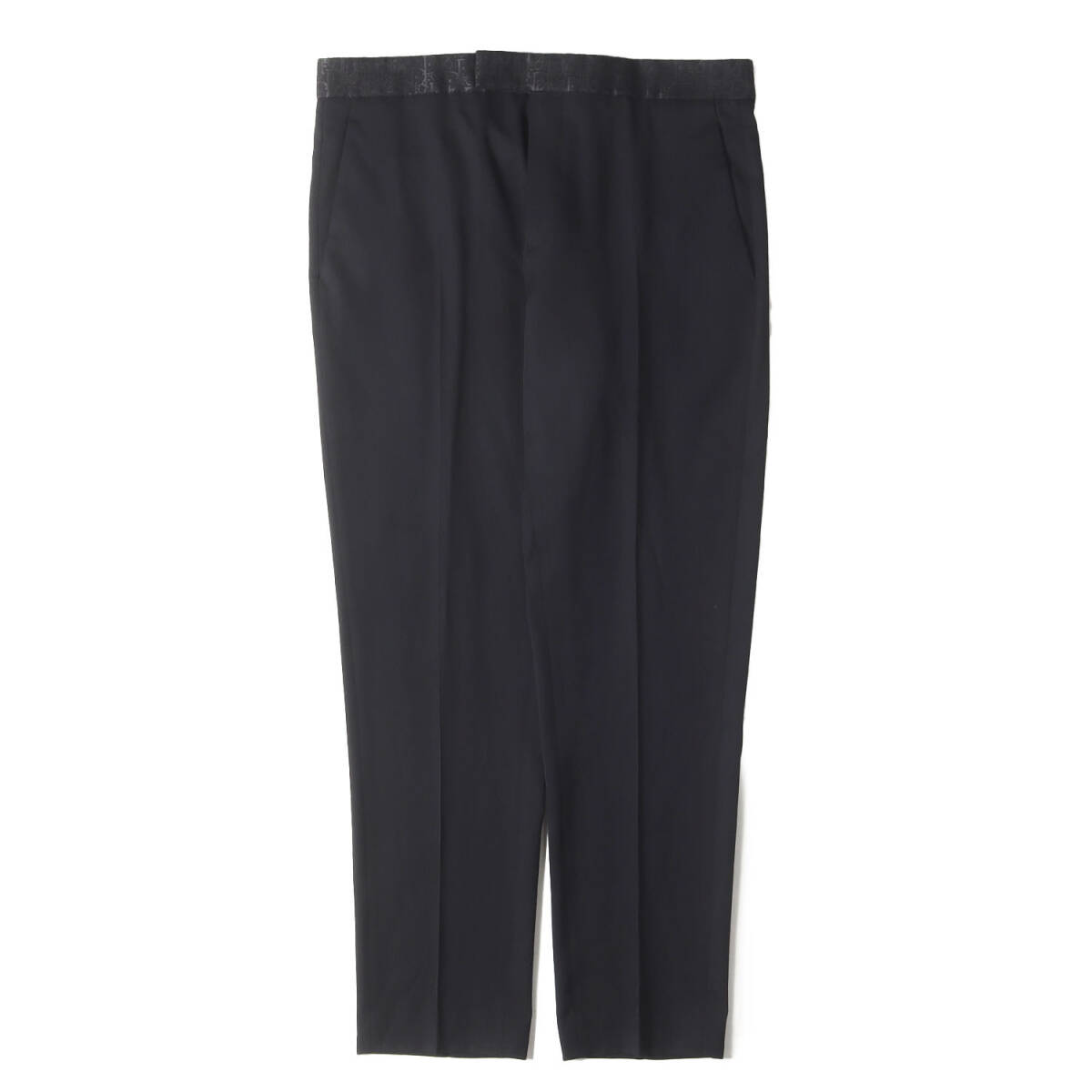 【美品】Dior ディオール パンツ ブラック 50 | 21SS オブリーク ジャガード ウエスマン トラウザー スラックス パンツ | イタリア制