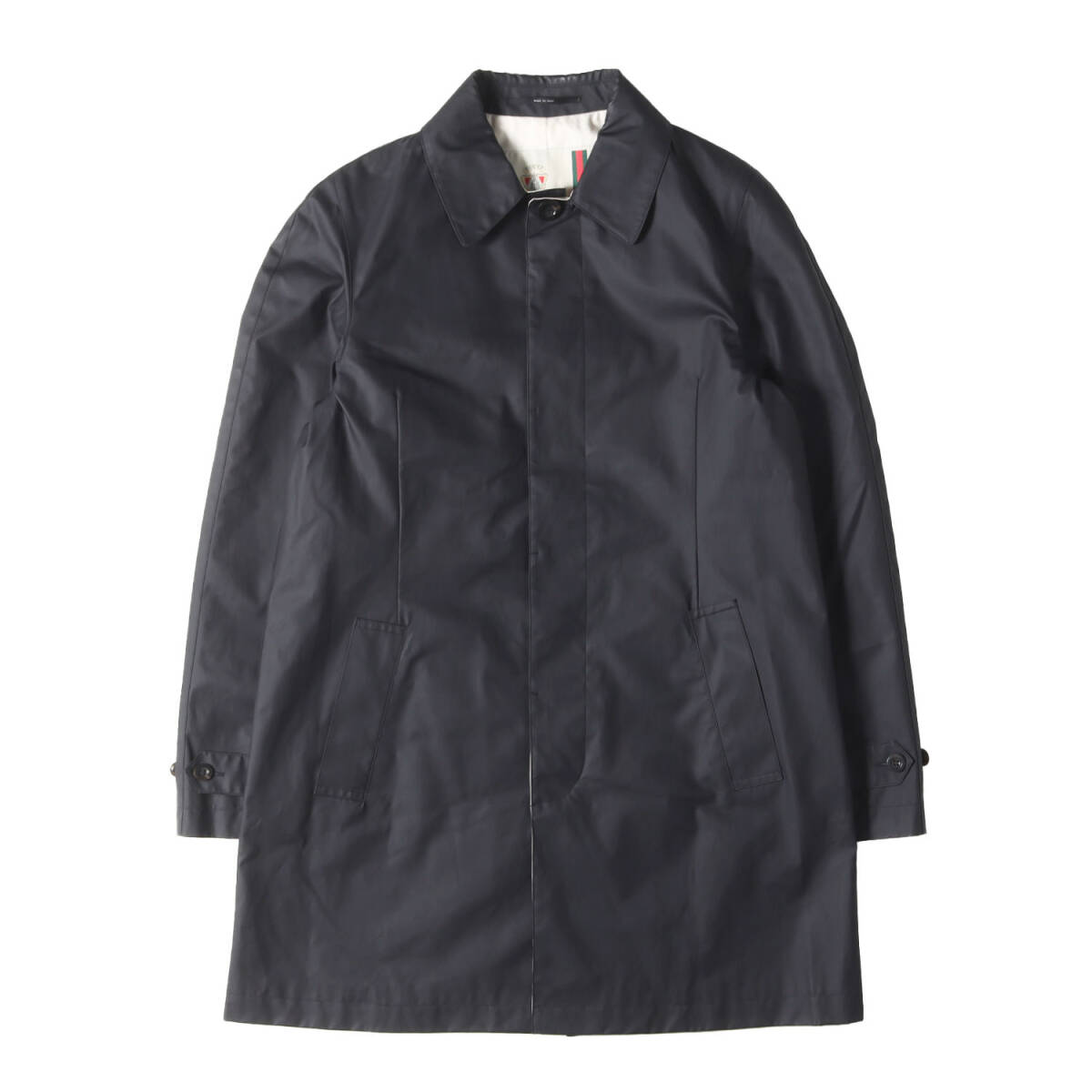 GUCCI グッチ コート ブラック 黒 サイズ:48 | ポリウレタンコーティング コットン ステンカラー コート (255662 Z3216) | アウター_画像1