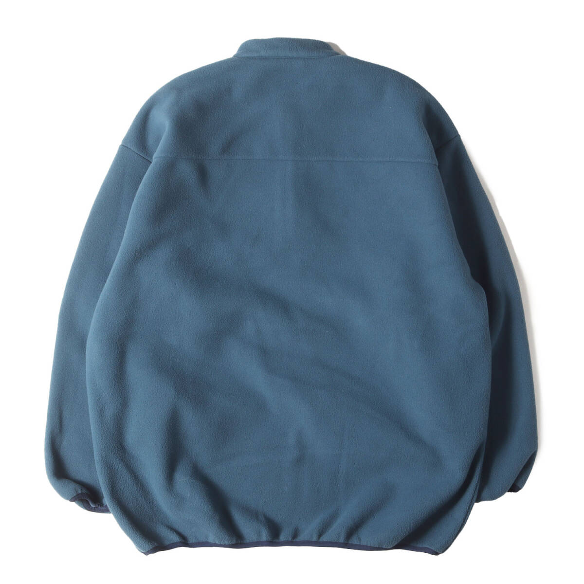 【美品】DESCENDANT ディセンダント シャツ ティール サイズ:3 | 23AW ヘンリーネック オーバーサイズ フリース シャツ
