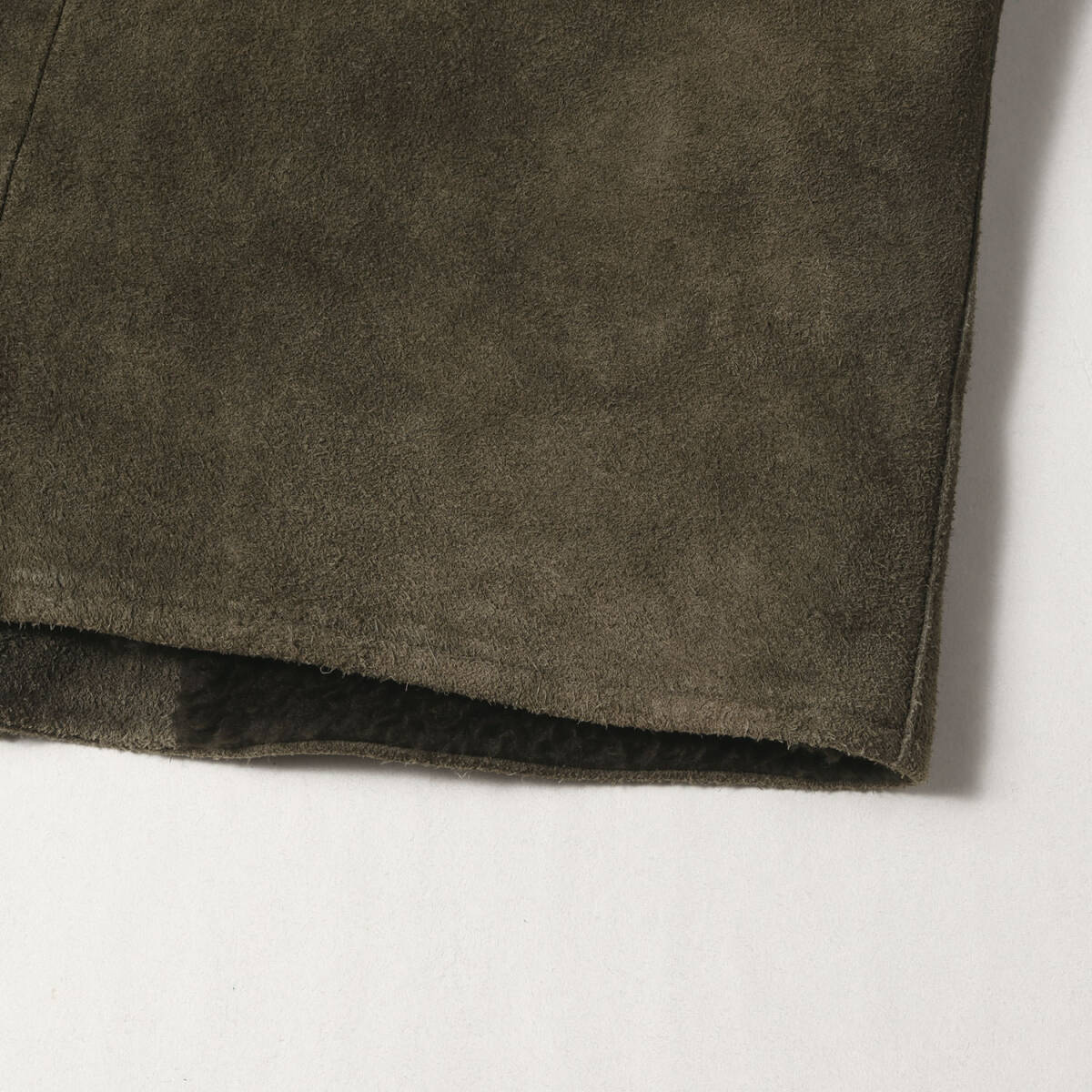 TENDERLOIN テンダーロイン ジャケット オリーブ サイズ:S | サドルスウェード ショールカラー ボアジャケット (T-SADDLE SUEDE JKT S)_画像9