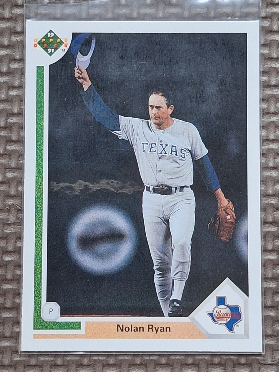 1991 Upper Deck #345 NOLAN RYAN Texas Rangers 1991 Upper Deck #345 NOLAN RYAN Texas Rangers