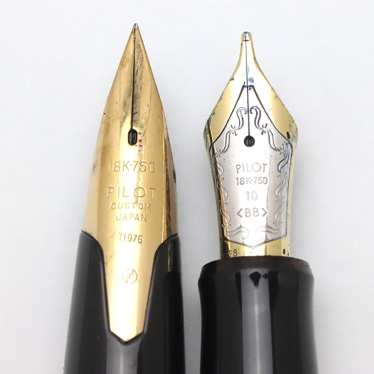 パイロット PILOT 万年筆 ペン先18K カスタム745,他 スターリングシルバー 計2点 (1点ネーム入り) ※筆記未確認 ◆おたからや【Y-PE01122】_画像7