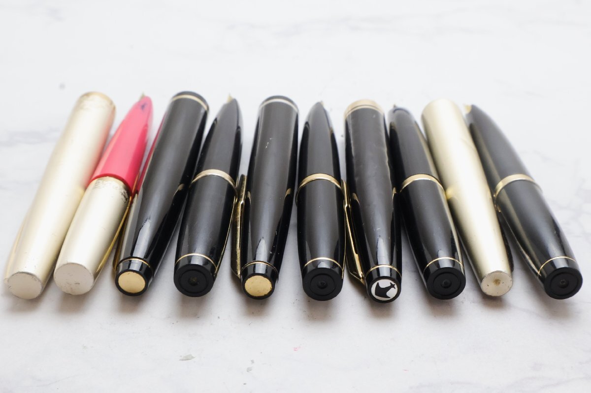 セーラー SAILOR 万年筆5点(内3点ネーム,記念印字有り)ペン先21K キャップ違い有り ジャンク品 ※筆記未確認◆おたからや【Z-PE02762】_画像6