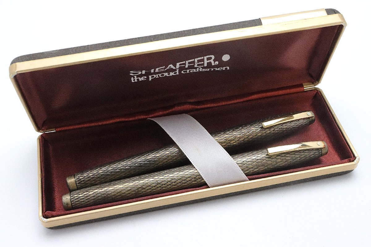 シェーファー SHEAFFER 万年筆 ペン先14K スターリングシルバー 計2点 ※筆記未確認 ◆おたからや【Y-PE02368】_画像10