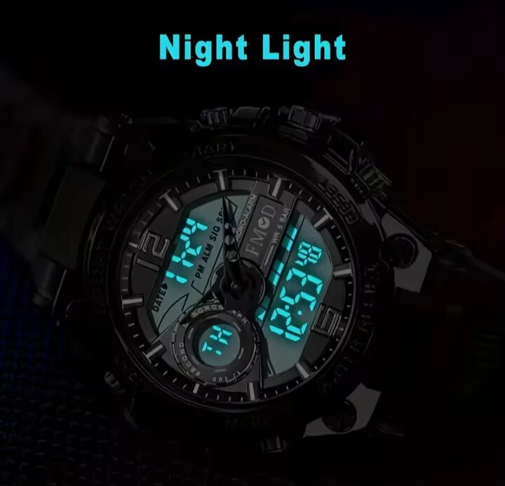 メンズスポーツ腕時計 ダイバーウォッチ 30m防水 メンズ腕時計 お洒落な腕時計 シルバー!新品 送料無料_画像5