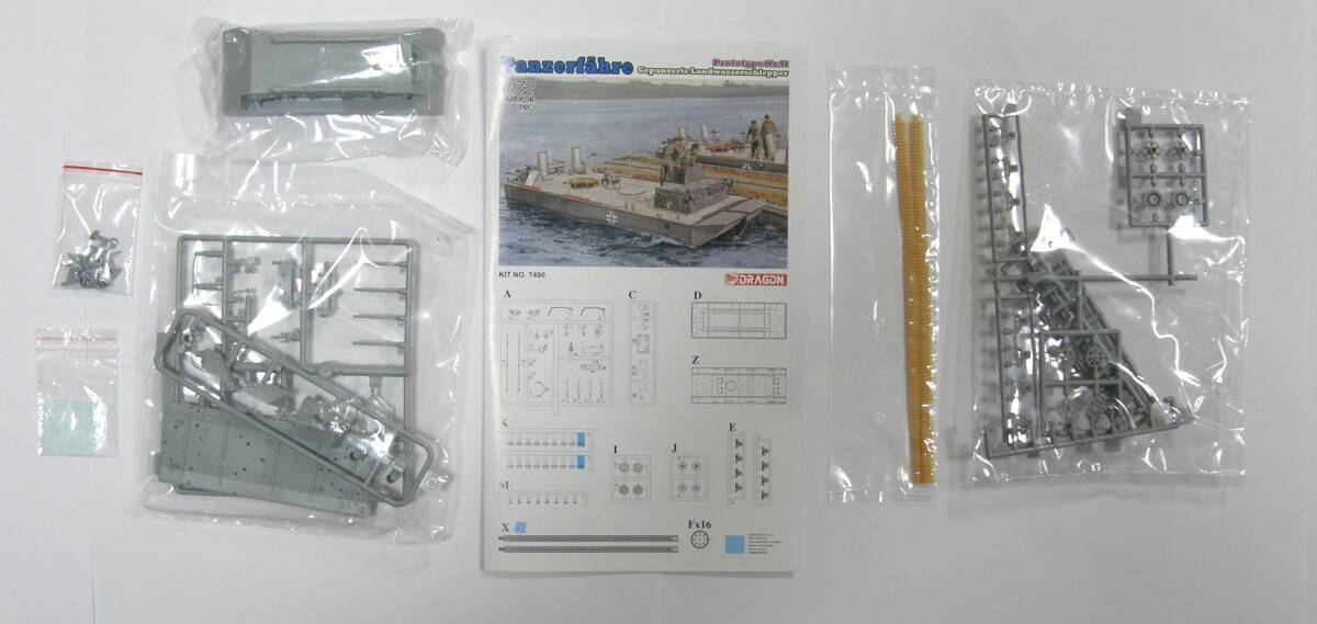 【外箱擦れ有】1/72 DRAGON ドラゴン WW.II ドイツ軍 パンツァーフェリー水陸両用牽引車 (LWS) 試作2号車 7490 MLK72-250917-14 _画像2