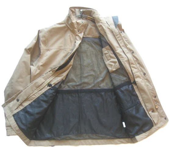 高級!!タラスブルバ TARAS BOULBA*ゴアテックス GORE-TEX 立ち襟ナイロンZIPジャケット L モカベージュ 釣り アウトドア OUTDOOR_画像6