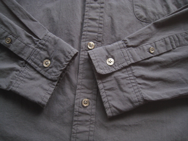 美品!!ベイフロー BAYFLOW*ワイドシルエット コットンボタンダウンシャツ 3 実寸M 紺 海上がりに着たい ネイビー_画像6