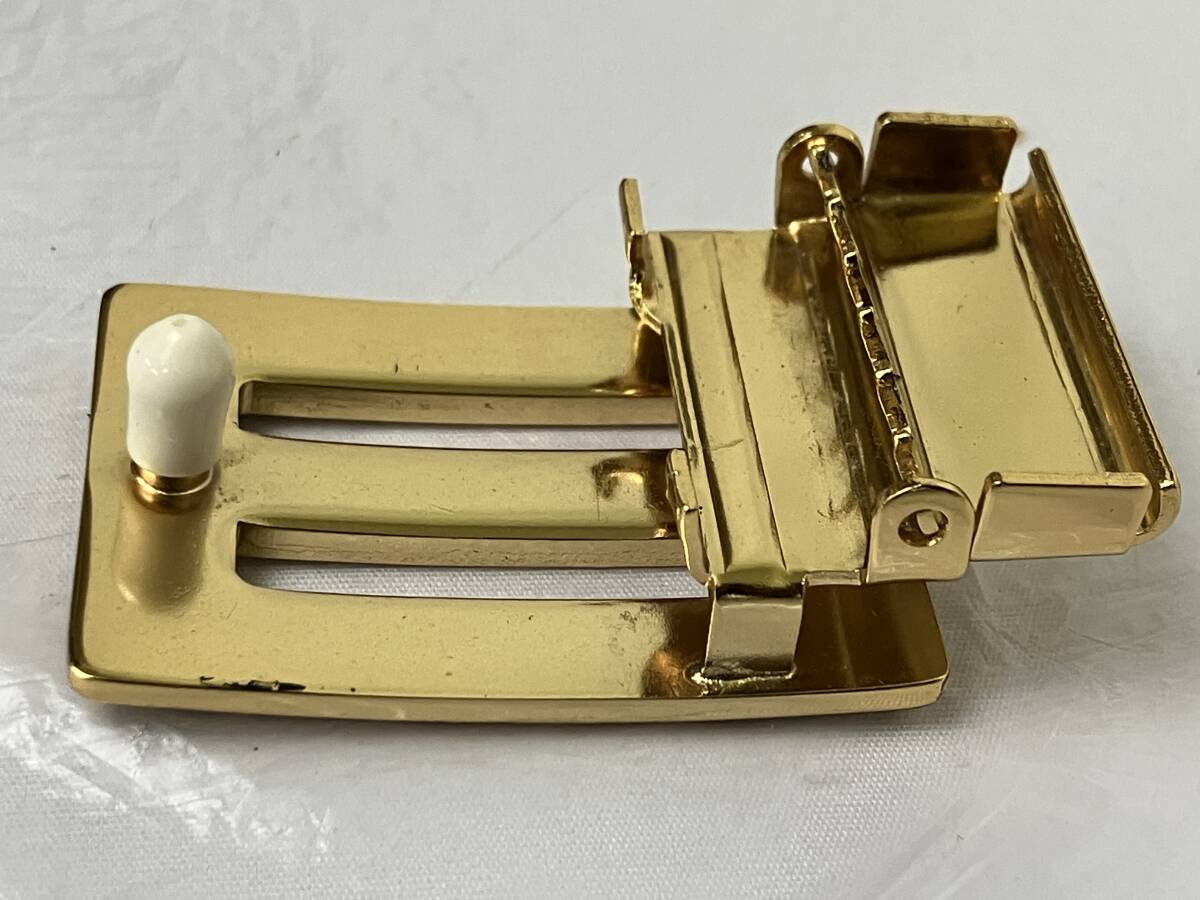 TOROY トロイ ベルト バックル 金/黒 ゴールド/ブラック レトロ 昭和_画像10