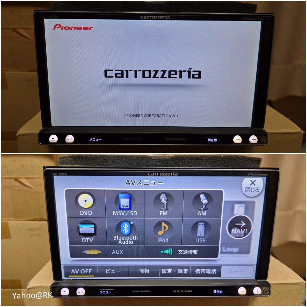 タッチ新品!★カロッツェリア MRZ099W DVD・BT対応・地デジ◆動作良好 タッチ新品☆カロッツェリア MRZ099W DVD・BT対応・地デジ◇動作