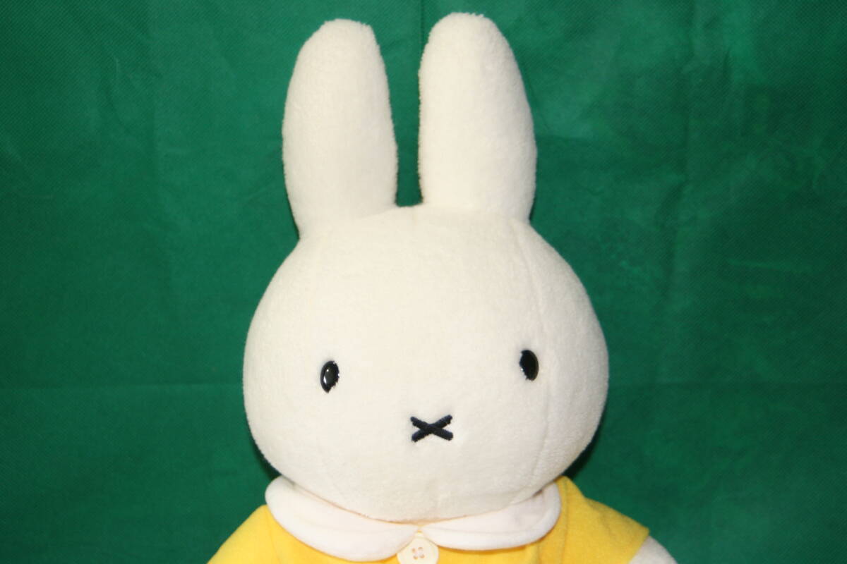 ミッフィー 黄色のワンピース ぬいぐるみ セキグチ製品 2000年 全長約46cm ペレット入り イエロー　ワンピース着脱可能_画像2