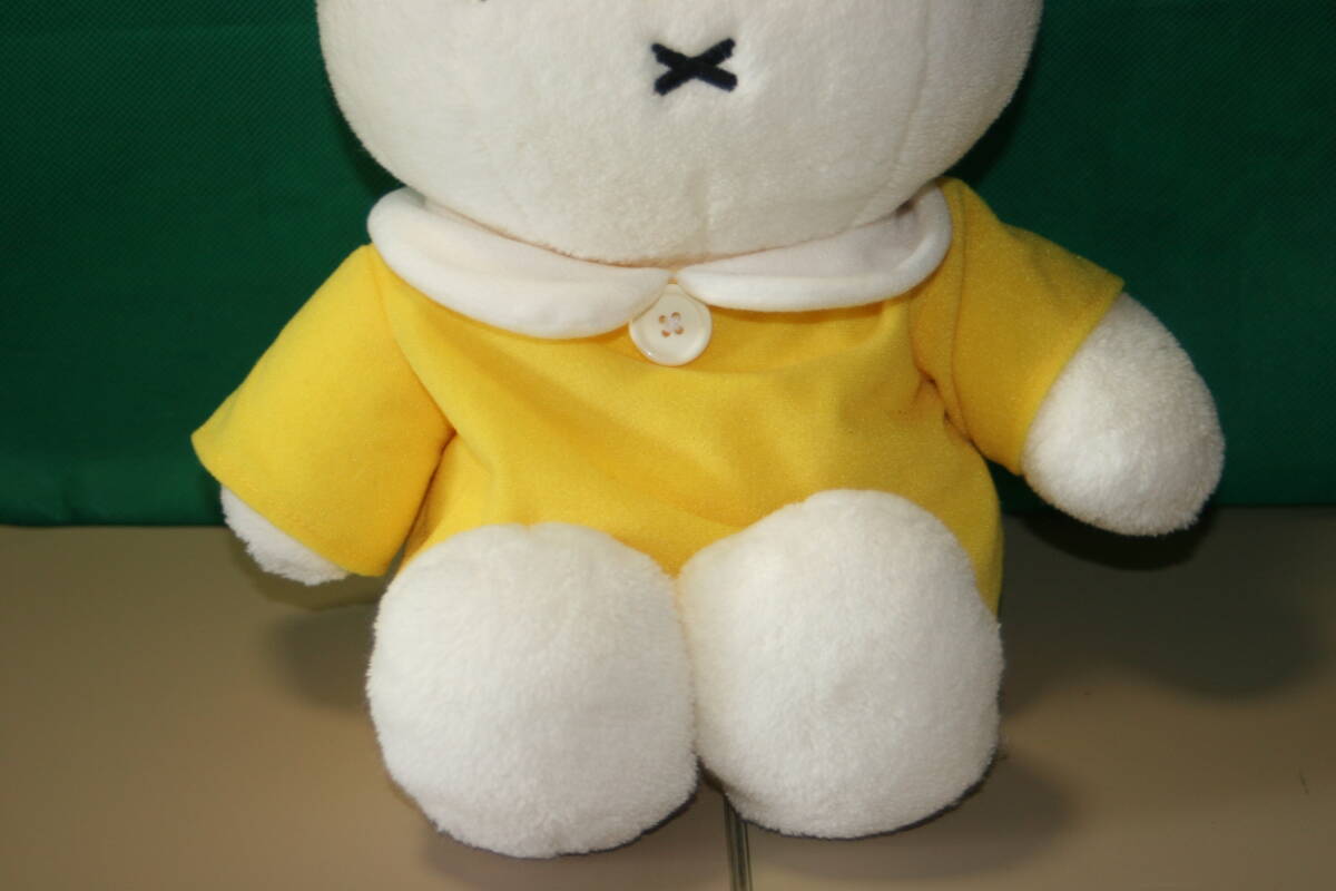 ミッフィー 黄色のワンピース ぬいぐるみ セキグチ製品 2000年 全長約46cm ペレット入り イエロー　ワンピース着脱可能_画像3