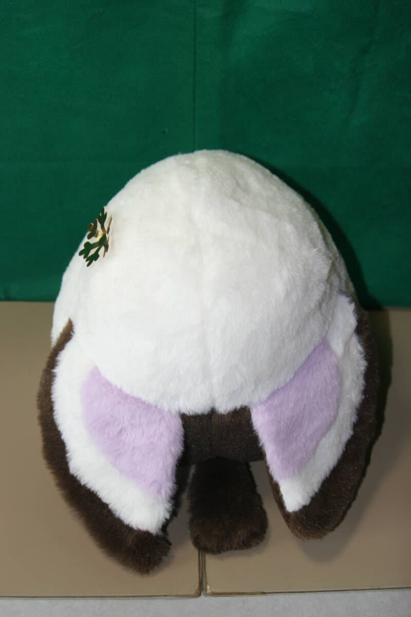 ふくふくシマエナガ 冬色びより 紫しまゑ JB ぬいぐるみ 約24cm×30cm 金の飾り 雪の結晶_画像6
