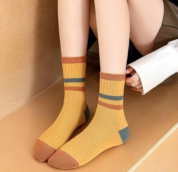 レディース 靴下 可愛い おしゃれ ソックス まとめ売り 5足セット ボーダー_画像3