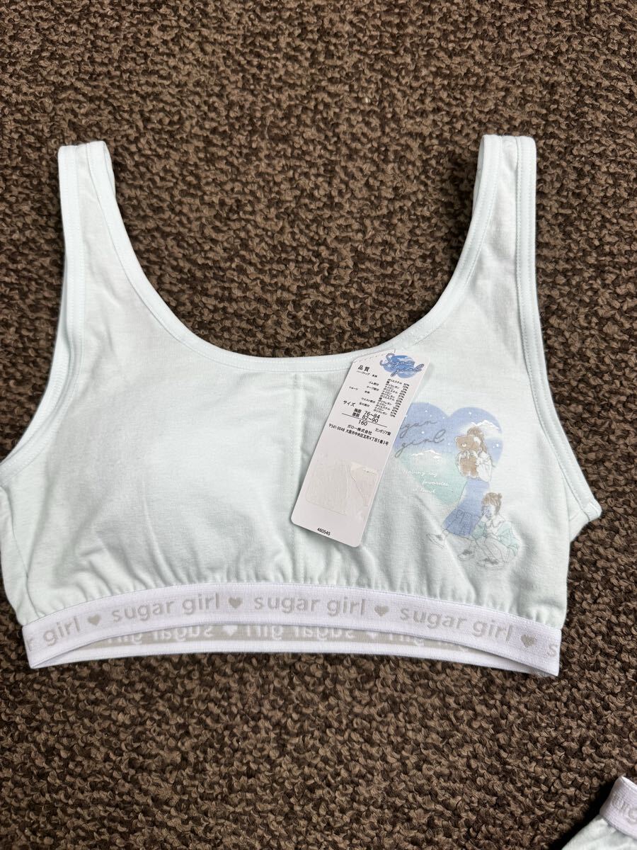 女の子 ショーツ+パッド入りハーフトップ　セット 新品 女の子柄 カミオジャパン ガロー sugar girl_画像2