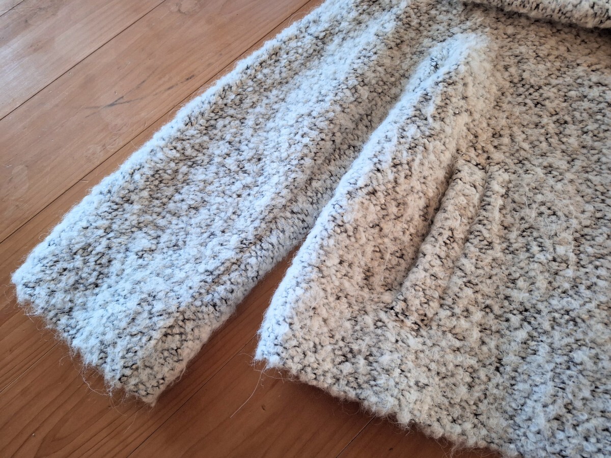 ★Brahmin ブラーミン　アルパカ羊毛混　あたたか　可愛いショートコート　ラメ入り　３８★_画像6