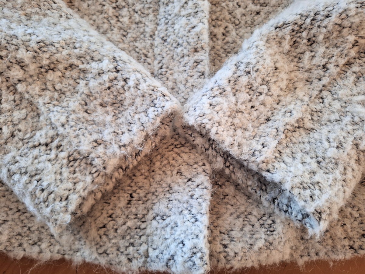 ★Brahmin ブラーミン　アルパカ羊毛混　あたたか　可愛いショートコート　ラメ入り　３８★_画像7