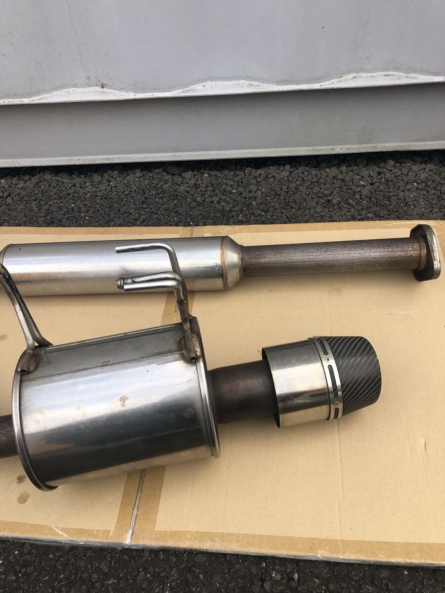 希少！日産 ジューク ニスモ NF15 フジツボマフラー 4WD CVT MR16DDT カーボン出口！_画像2