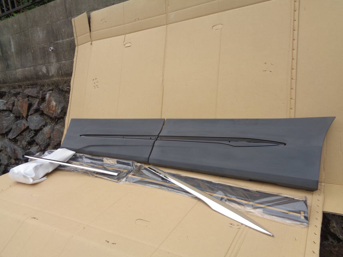 限定送料込み　ノア　ヴォクシー　ZRR80　モデリスタ　左右サイドスカート　1台分　関西以東地区送料無料　D2611-45610_画像8