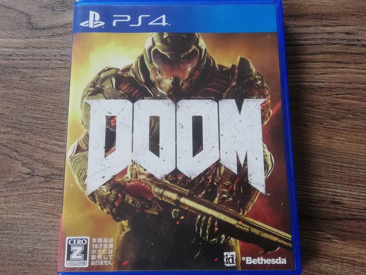 【即決&動作確認済】 DOOM（ドゥーム） / FPS 地獄からやってくる魔物をショットガンやロケットランチャーなどで撃退 / PS4ソフト_画像1