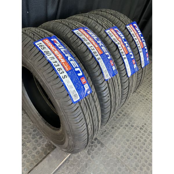 ☆:新品:☆ファルケン SINCERA SN828 165/80R13 4本SET◇2013年製オンロードタイヤ◇サクシード プロボックス等に◇手渡し可/運賃2,400円～_画像1