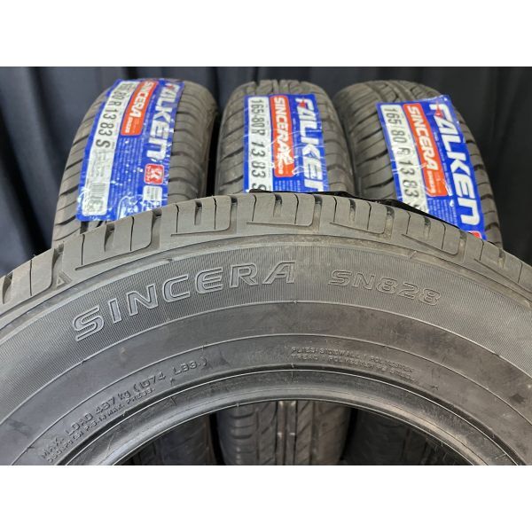 ☆:新品:☆ファルケン SINCERA SN828 165/80R13 4本SET◇2013年製オンロードタイヤ◇サクシード プロボックス等に◇手渡し可/運賃2,400円～_画像7