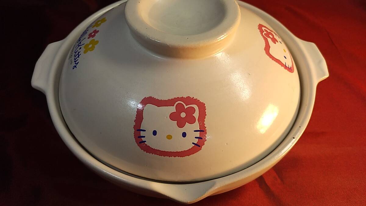 ハロー キティ 陶器製土鍋 ★1996 SANRIO★レトロ★入手困難_画像1