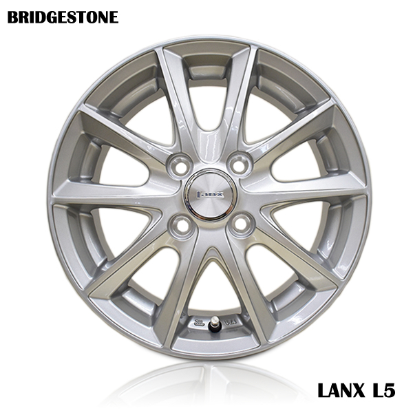 2025年製 BLIZZAK VRX3 155/65R14 75Q+ LANX L5 シルバー 塩水噴霧試験1000時間 スタッドレスタイヤ+アルミホイール 4本セット_画像6