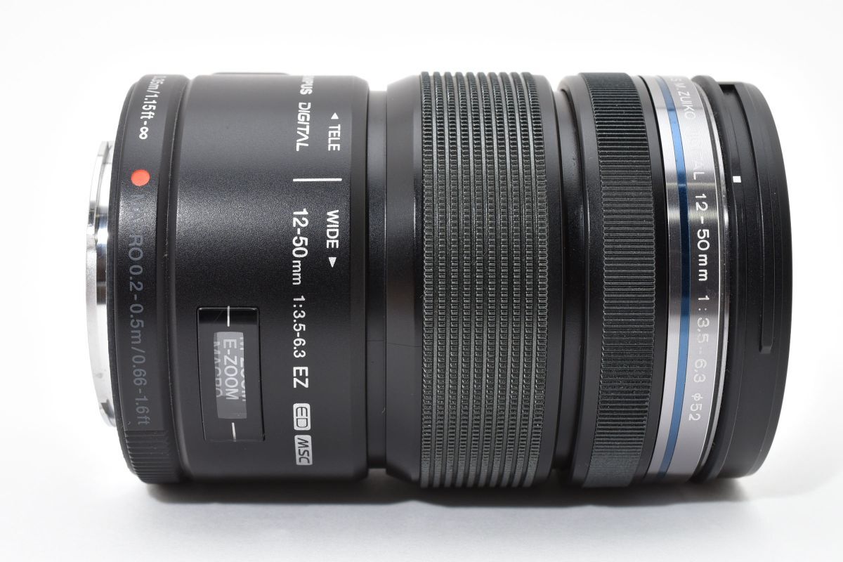 ★良品★ オリンパス OLYMPUS M.ZUIKO DIGITAL ED 12-50mm F3.5-6.3 EZ ブラック YM4385#67_画像9