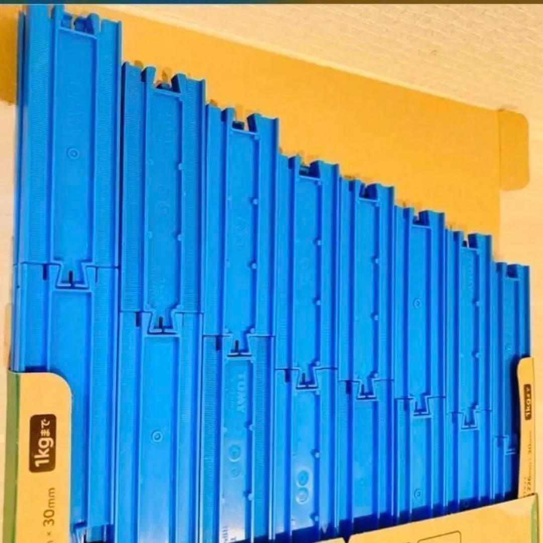 R03-3 送料無料 プラレール 洗浄済み 1/2直線レール 48本セット 匿名配送_画像4